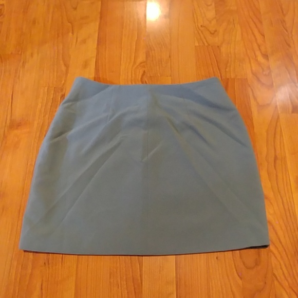 Dusty blue zipper skirt - Picture 3 of 4